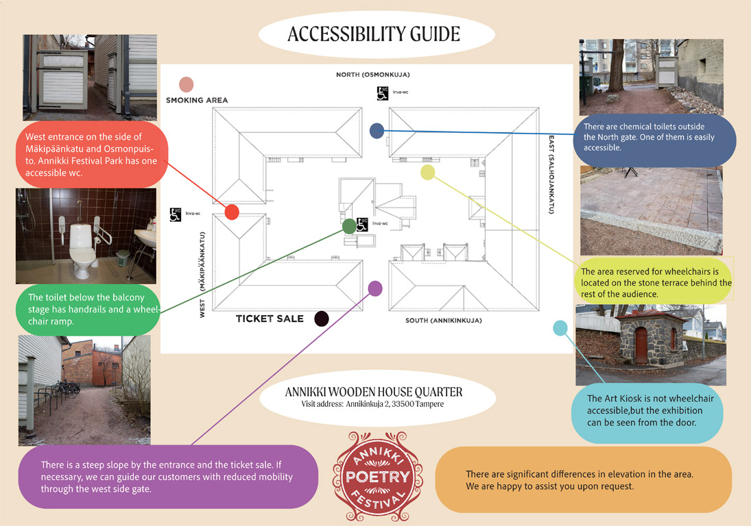 Accessibility Guide - Annikki Poetry Festival 2026